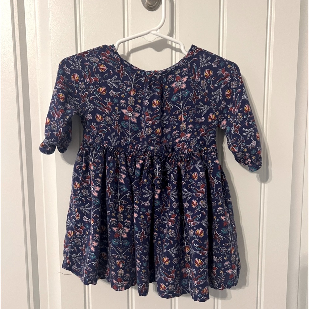 Oshkosh Girl's 18 Months GENUINE KIDS Purple/Blue Floral Birds